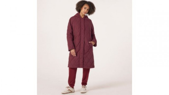 Denim & Co Longline Quilted Coat