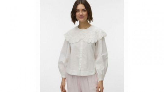 Vero Moda Broderie Collar Shirt