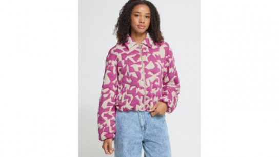ICHI Kate Quilted Abstract Jacket