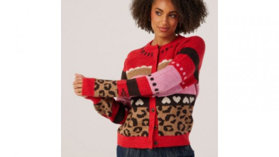 ICHI Livoni Pattern Cardigan
