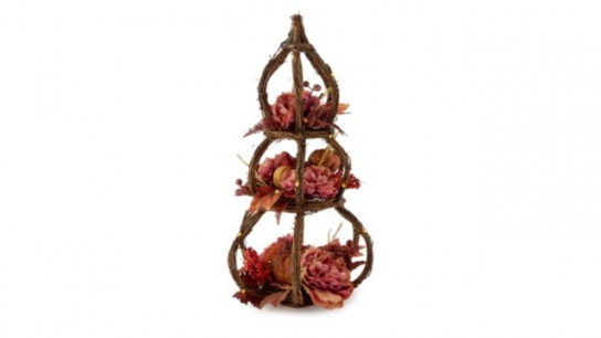 Sara by Sara Davies 63cm Pre Lit Pumpkin Topiray Decor