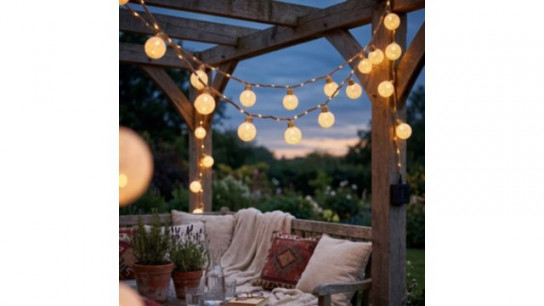 Solar Centre Set of 2 USB Rechargeable and Solar Elan Festoon Lights 4M