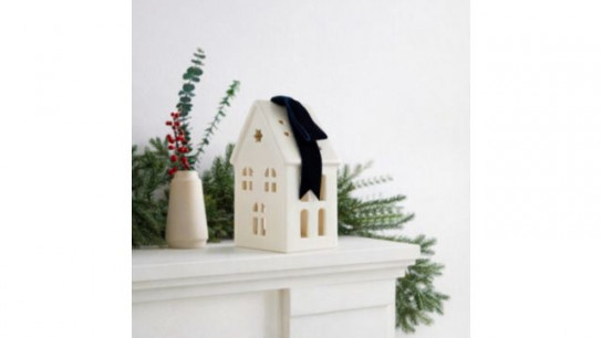 Home Stories Ceramic Houses with Bow