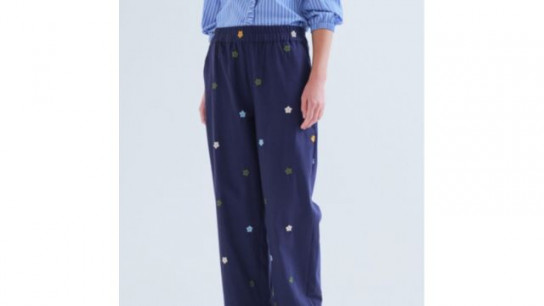 Compania Fantastica Pure Cotton Motif Trousers