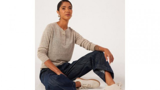 Ben de Lisi Linen Henley Jumper