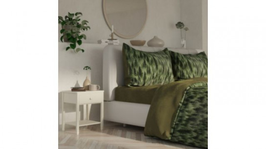 Cozee Home Velvetsoft Printed Trees 4 Piece Duvet Set