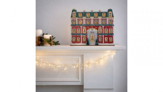 Festive 36cm Wooden Advent Calendar
