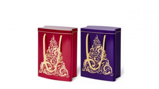 Churchill's Set of 2 Shopping Bag Mini Biscuit Tins