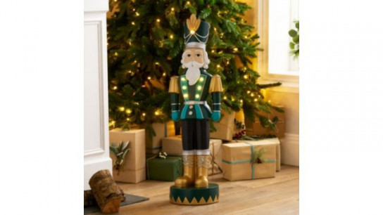 Festive 80cm Pre Lit Nutcracker