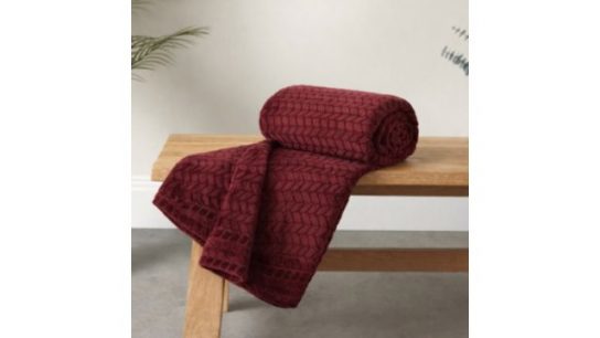 Cozee Home Everyday Collection Embossed Throw