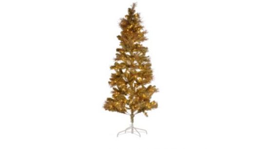 Festive Pre Lit Retro Tinsel Tree