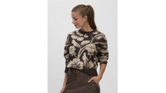 Vero Moda Floral Lurex Detail Jumper