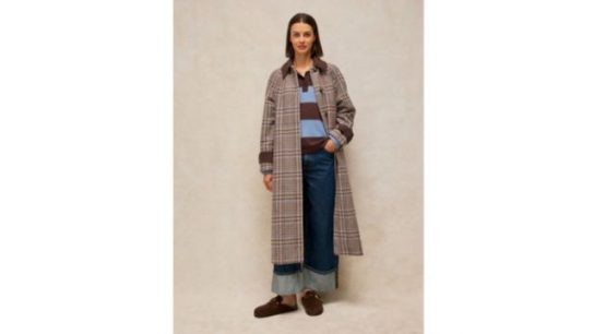 White Stuff Emmeline Check Coat