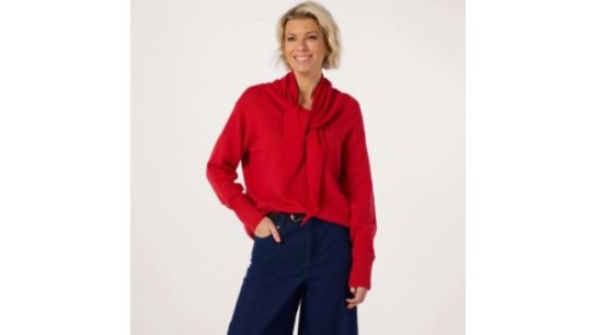 Ruth Langsford Jumper with Detachable Scarf